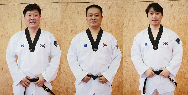 ▲ 지체부문 국가대표 지도자인 진천수 감독, 김경식 코치, 손민호 트레이너(사진 왼쪽부터)
